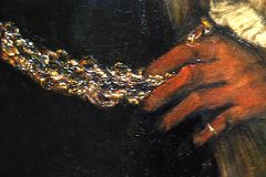 Top Met Paintings Before 1860 02-2 Rembrandt Aristotle with a Bust of Homer close up